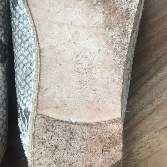 Elyse Walker womens Dee Snakeskin Espadrilles - Picture 6 of 7